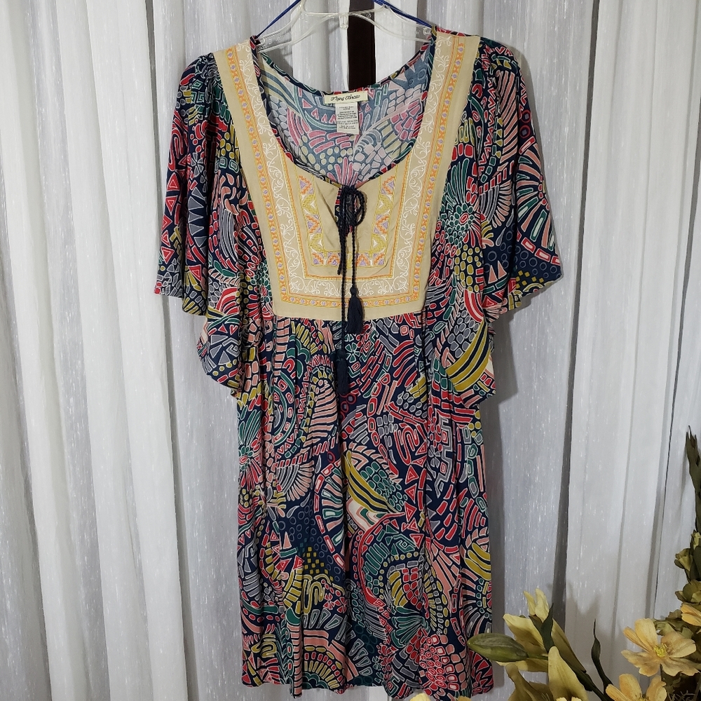 Flying Tomatoes size medium multi colour dress